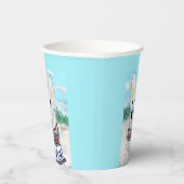 White German Shepherd Pappbecher (Rechts)