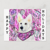White German Shepherd Postkarte (Vorderseite)