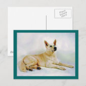 White German Shepherd Postkarte (Vorne/Hinten)