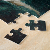 White German Shepherd Puppy Christmas Painting Puzzle (Seite)