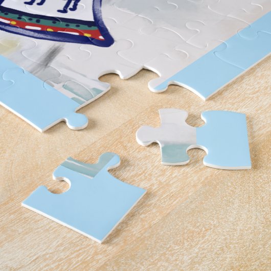 White German Shepherd Puzzle (Seite)