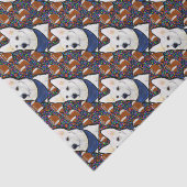 White German Shepherd Seidenpapier (Ausschnitt)