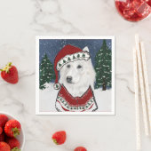 White German Shepherd Serviette (Beispiel)
