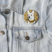 White German Shepherd Soldier Button (Beispiel)