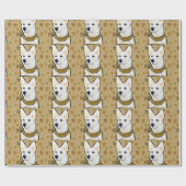 White German Shepherd Soldier Geschenkpapier (Flach)