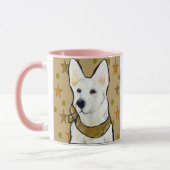 White German Shepherd Soldier Tasse (Links)