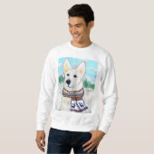 White German Shepherd Sweatshirt (Vorne ganz)