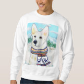 White German Shepherd Sweatshirt (Vorderseite)