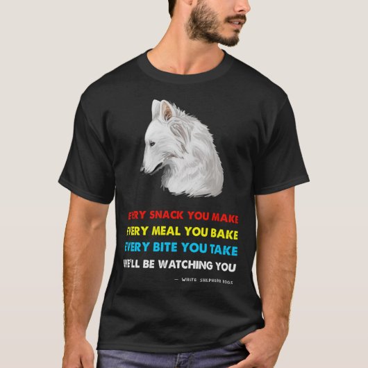 White German Shepherd T-Shirt (Vorderseite)