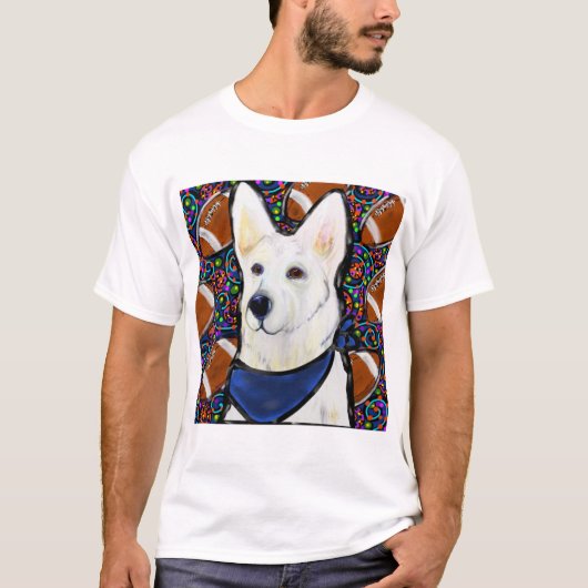 White German Shepherd T-Shirt (Vorderseite)