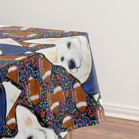 White German Shepherd Tischdecke (Beispiel)