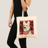 White German Shepherd Tragetasche (Vorderseite (Produkt))