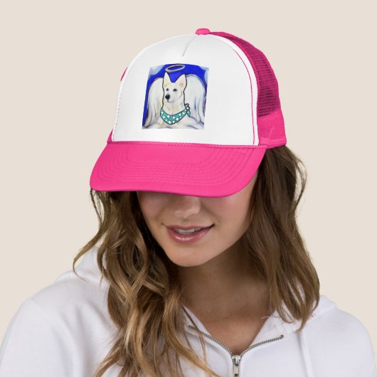 White German Shepherd Truckerkappe (Beispiel)