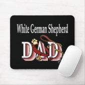 White German Shepherd Vater Geschenke Mousepad (Mit Mouse)