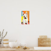 White German Shepherd Welppy Print Poster (Küche)