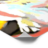 White German Shepherd Welppy Print Poster (Ecke)