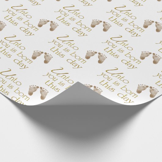 White Geschenkpapier (Ecke)