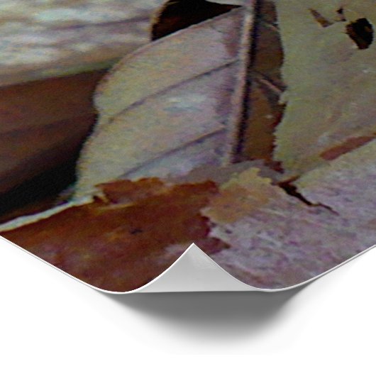 White Ghost-Pflanze Poster (Ecke)