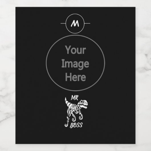 White Ghost Raptor Weinetikett (Einzelnes Label)