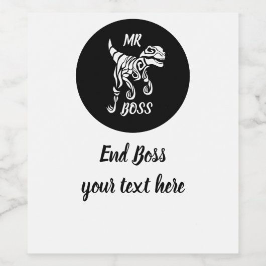 White Ghost Raptor Weinetikett (Einzelnes Label)