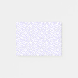 White Girl Lila Lilac Leopard Post-it Klebezettel