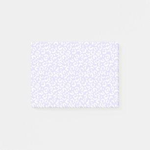 White Girl Lila Lilac Leopard Post-it Klebezettel