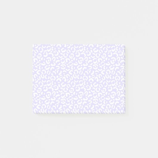 White Girl Lila Lilac Leopard Post-it Klebezettel (Vorderseite)