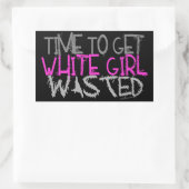 White Girl verschwendete Stickers (Tasche)