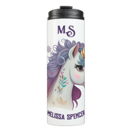 White Girls' Niedlich Elegantes Lila magisches Ein Thermosbecher