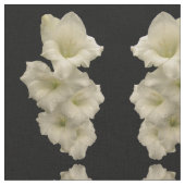 White Gladiola Abstrakt Pattern Stoff (Nahaufnahme)