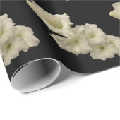 White Gladiola Geschenkpapier (Rolleneckpunkt)