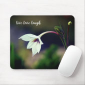 White Gladiolus Garden Blume Motivierend Magnet Mousepad (Mit Mouse)
