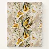 White Gladiolus und Fracks Hardcover Notizblock (Rückseite)