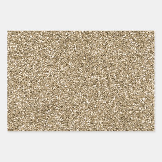 White Glam Gold Leopard Zebra Animal Print Geschenkpapier Set (Vorderseite 2)