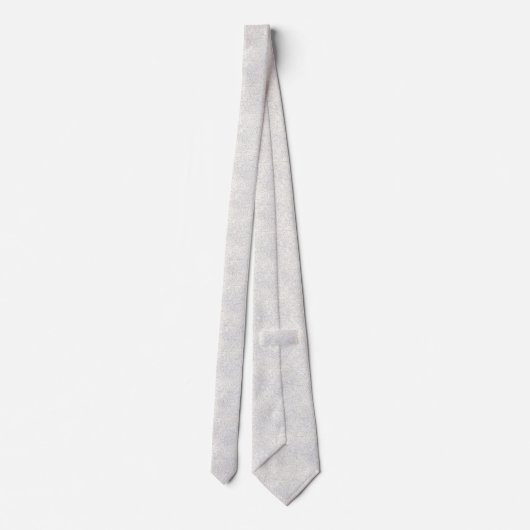 White Glitzer Funkelnd Neck Tie Krawatte (Rückseite)