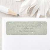 White Glitzer Glam Bokeh Sparkle Address Labels (Insitu)
