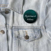 White & Glitzer Green Wedding Team Bridge Button (Beispiel)