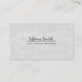White Glitzern Glitzy Glam Glamour Business Card Visitenkarte