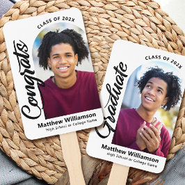 White Glückwunschs Grad 2 Foto Arch Fett Schwarzes Fächer