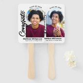 White Glückwunschs Grad 2 Foto Arch Fett Schwarzes Fächer (Vorne und Hinten)