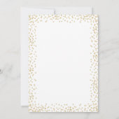 White Gold 30. Geburtstag Party Einladung (Rückseite)