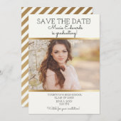 White Gold Abschluss Rett Date Foto Save The Date (Vorne/Hinten)
