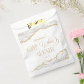 White Gold Agate All White Affair Birthday Party Geschenktütchen (Versiegelt)