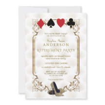 White Gold Art Deco Casino Vegas Poker Rente