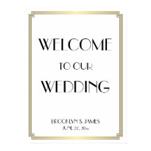 White Gold Art Deco Gatsby Hochzeitsempfang