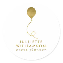 White & Gold Ballon Eventplaner