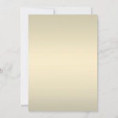 White & Gold Band mit Red Diamond Brautparty Einladung (Rückseite)