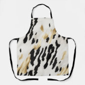 White Gold Black Südwest Cowhide Schürze (Vorderseite)