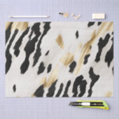 White Gold Black Südwest Cowhide Seidenpapier (Handwerk)