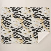 White Gold Black Südwest Cowhide Sherpadecke (Vorderseite (Horizontal))